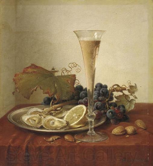 Johann Wilhelm Preyer Grapes Germany oil painting art